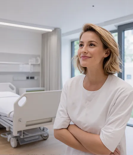 Vrouw in opleiding Evidence Based Practice