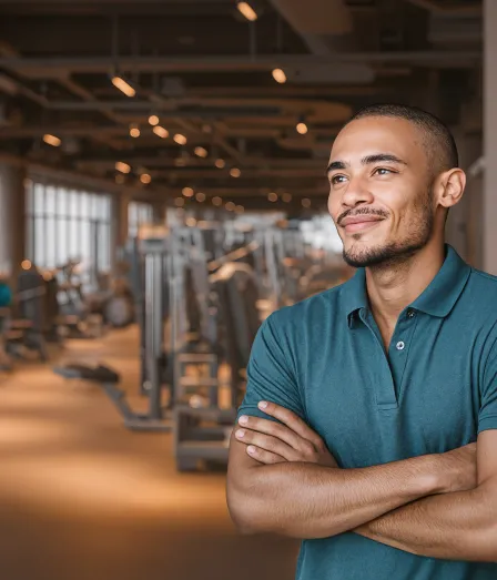 Man in de versnelde master Psychosomatische fysiotherapie van Habeo+