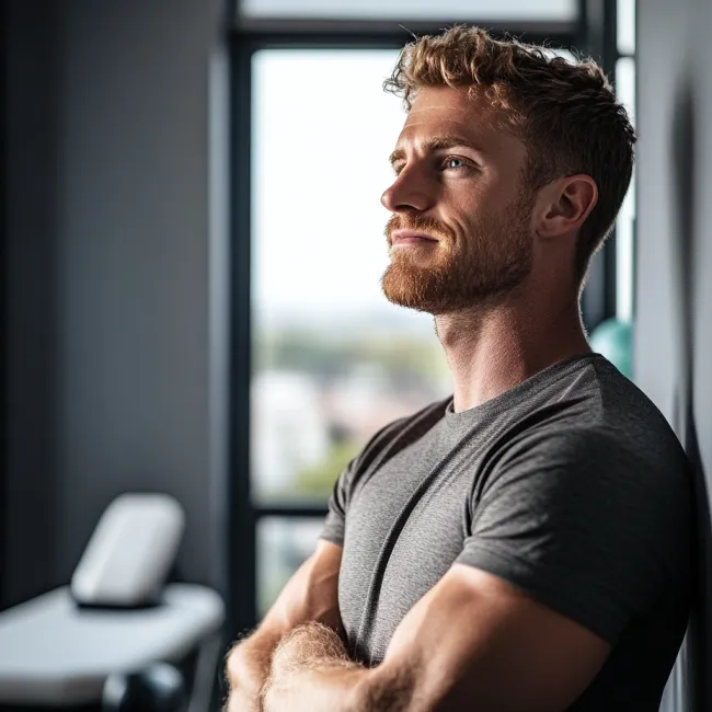 Man in de master psychosomatische opleiding van Habeo+